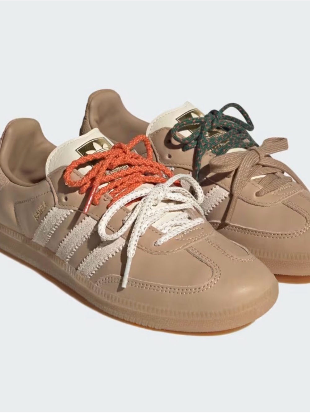 Adidas samba OG athletic sneakers shoes trainers in Beige with Cream Stripe